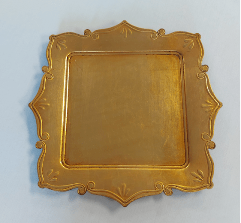 Antique Gold Square Charger Raymond Brothers Limited