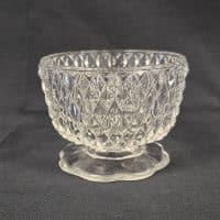 Footed Crystal Butter Dish
